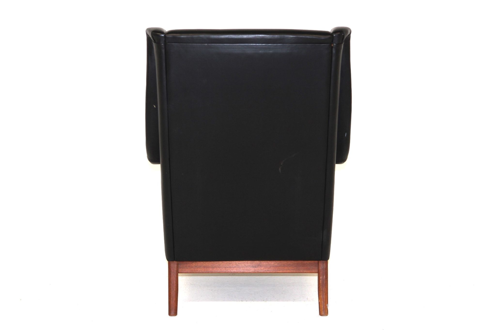 Fauteuil en cuir, Karl Erik Ekselius, Suède, 1960