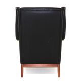 Leather armchair, Karl Erik Ekselius, Sweden, 1960