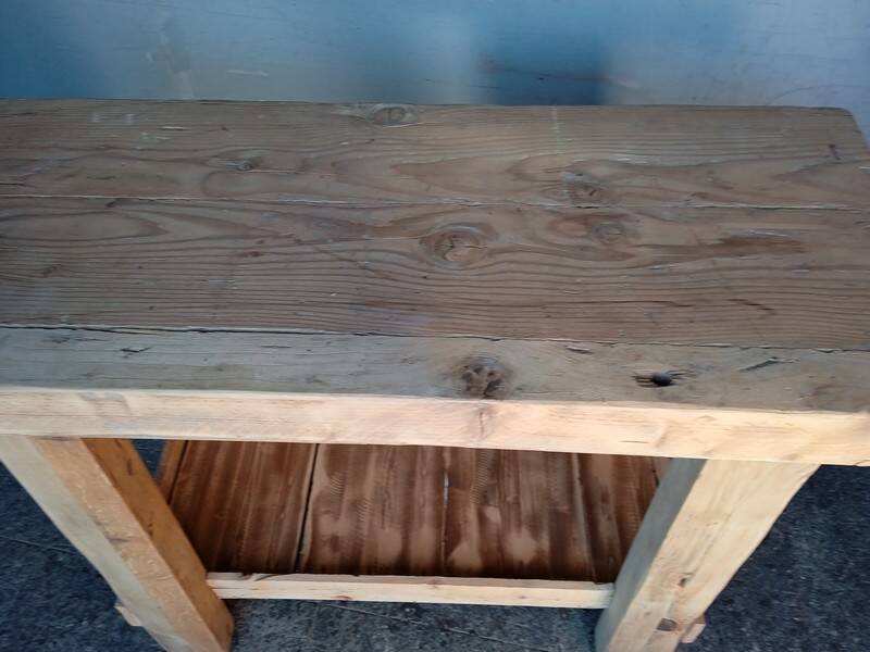Workbench 120cm old solid wood