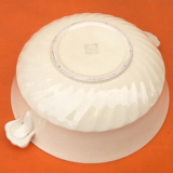 Soupière, légumier, faïence Salins France, années 1950