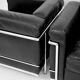 Pair of LC2 armchairs Perriand, Le Corbusier, Jeanneret, ed. Cassina