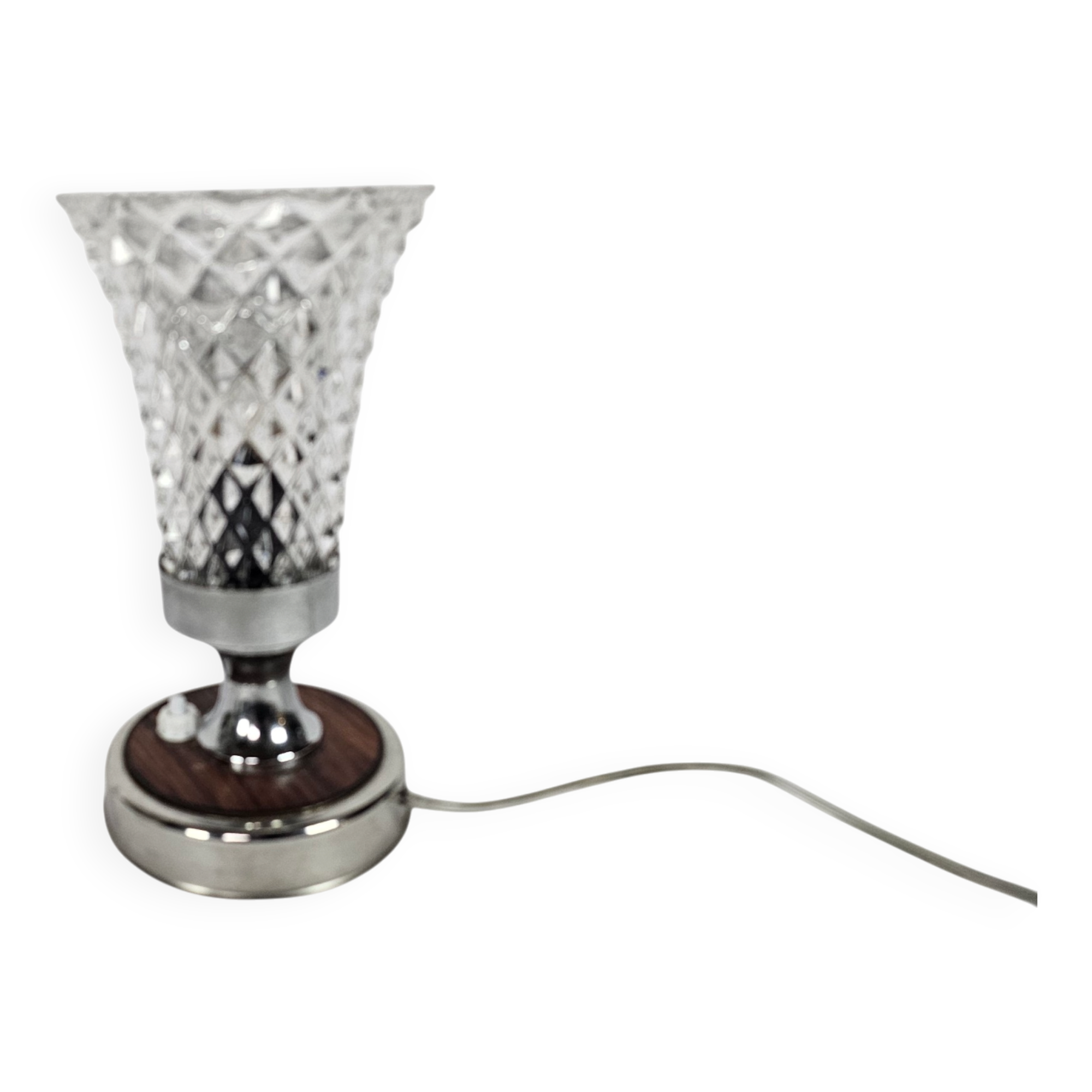 Vintage - Mid Century Modern - Chalice lamp - crystal - Italy - 60's