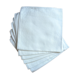 6 squares of damask fabric outline of roses embroidered satin thread