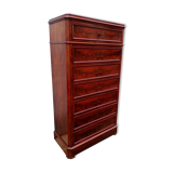 Semainier Louis Philippe mahogany