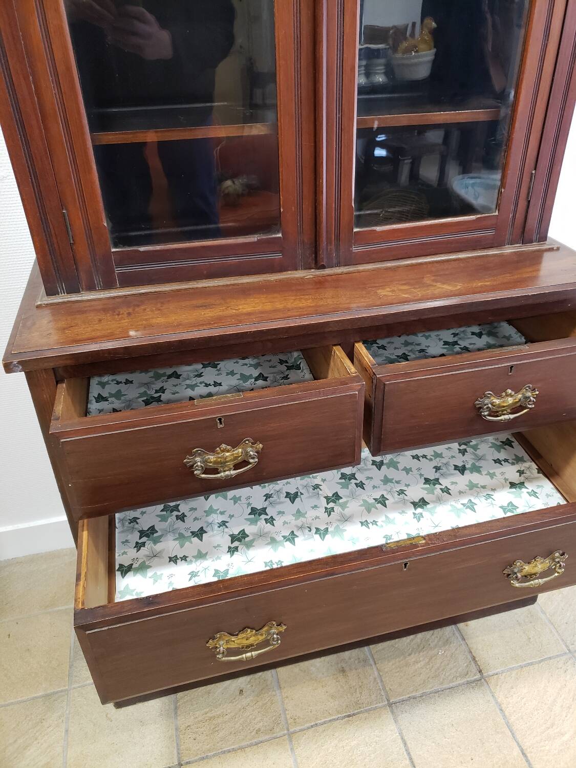 George III English commode library