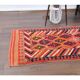 Vintage Turkish Oushak Handmade Wool Cotton Red Runner 91x368