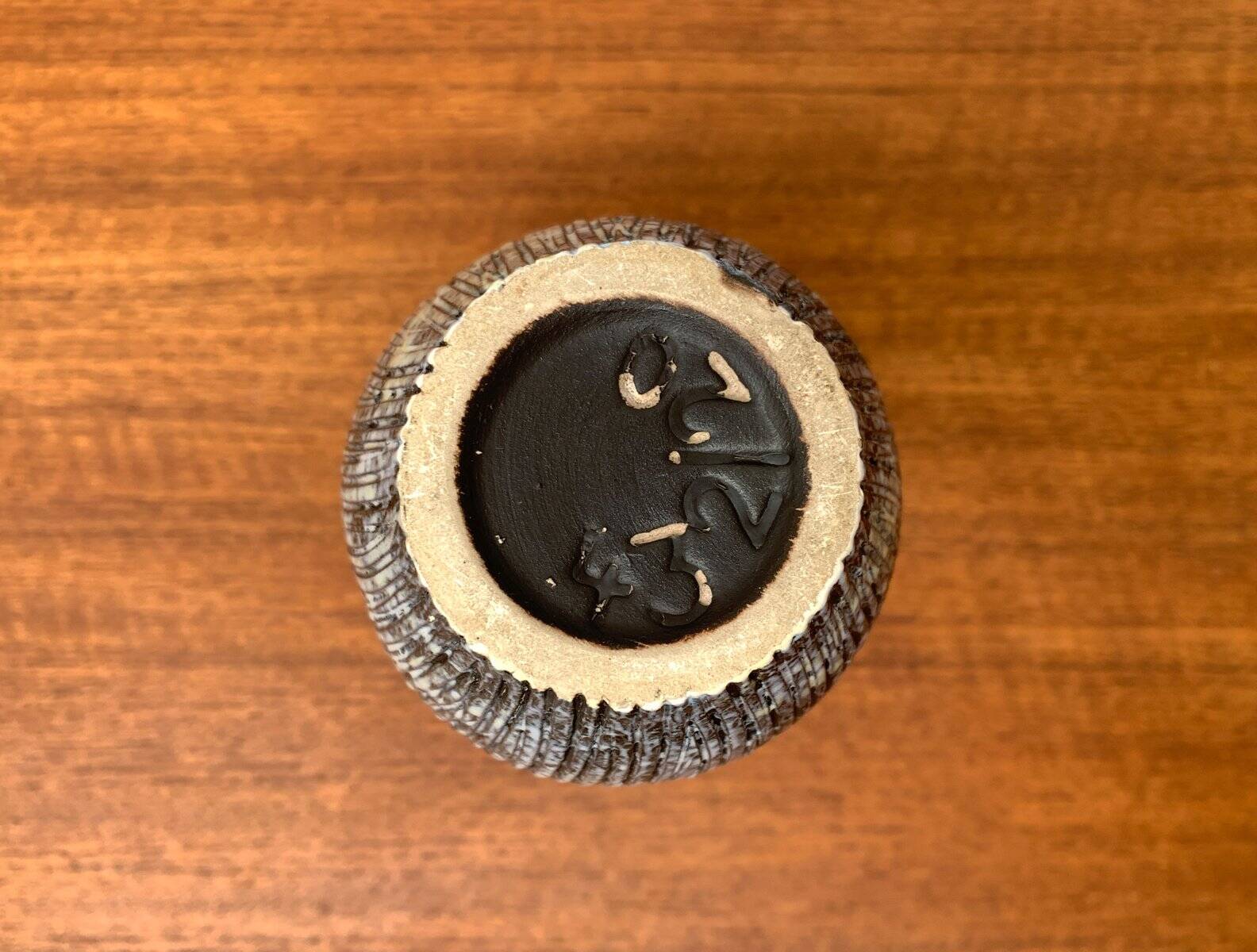 West German pottery vase, mid-century style, 1960s