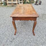 Table de ferme XVIIIème style Louis XV en merisier