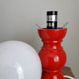 Opaline globe lamp