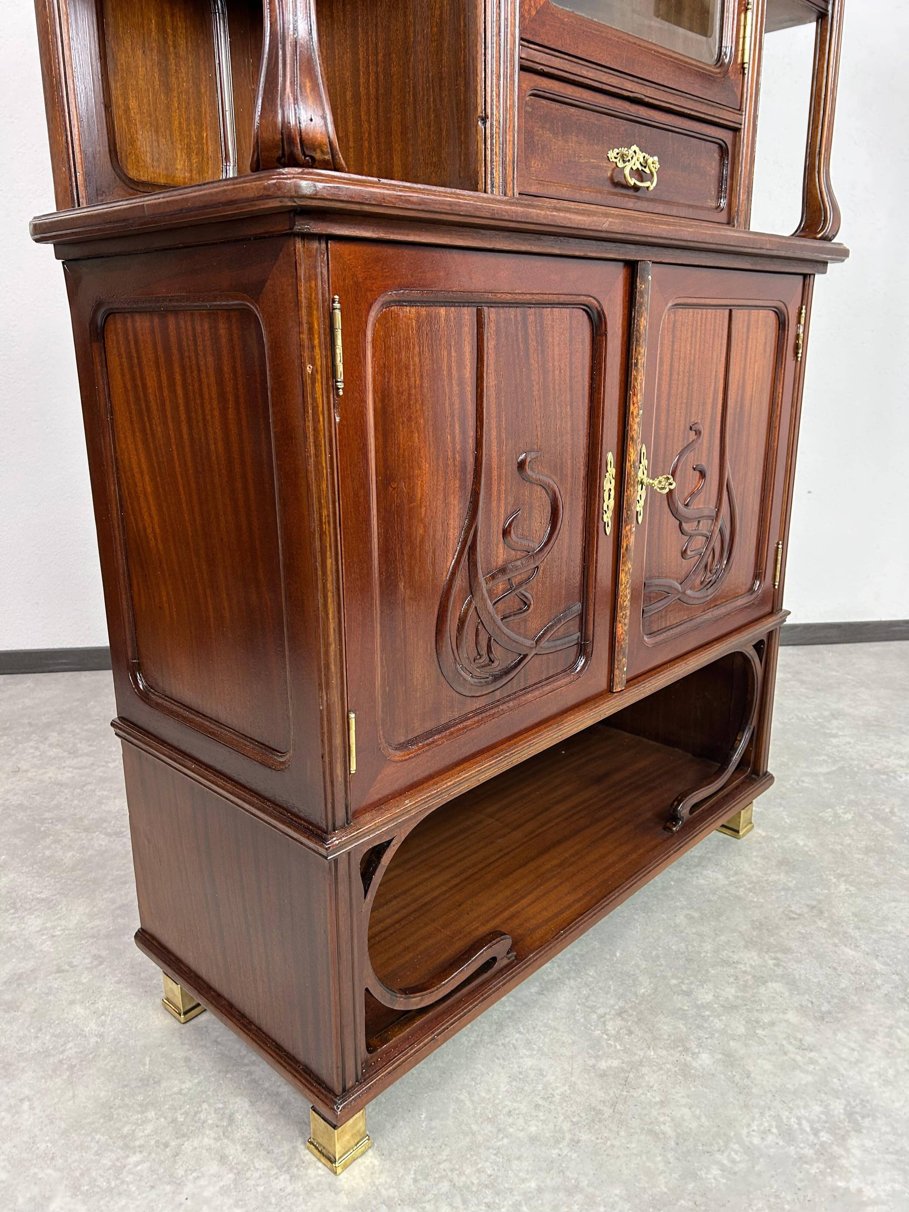 Art Nouveau display cabinet