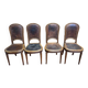 Série de 4 chaises Louis XVI en cuir