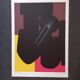 Colour lithograph by Ladislas Kijno, abstract composition, signed.