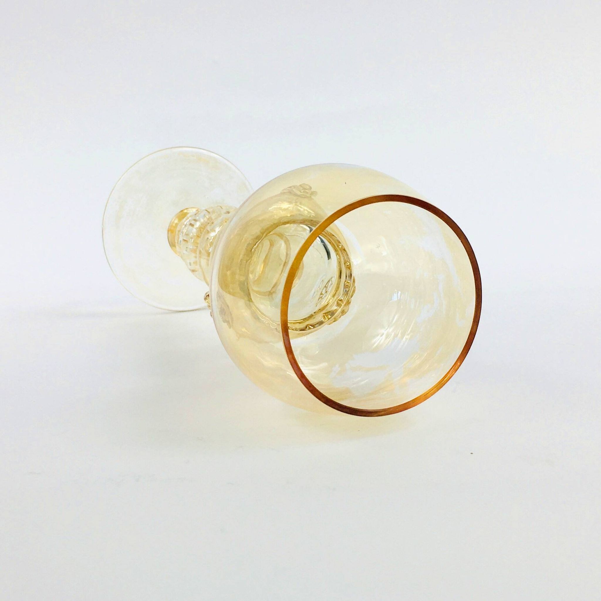 Verres à vin en verre soufflé à la main de Roemer, Allemagne, années 1900