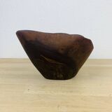 Brutalist bowl by Tony Bain Vallauris, olive wood catch-all.