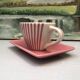 4 vintage ceramic coffee mugs edited by lbvyr circa