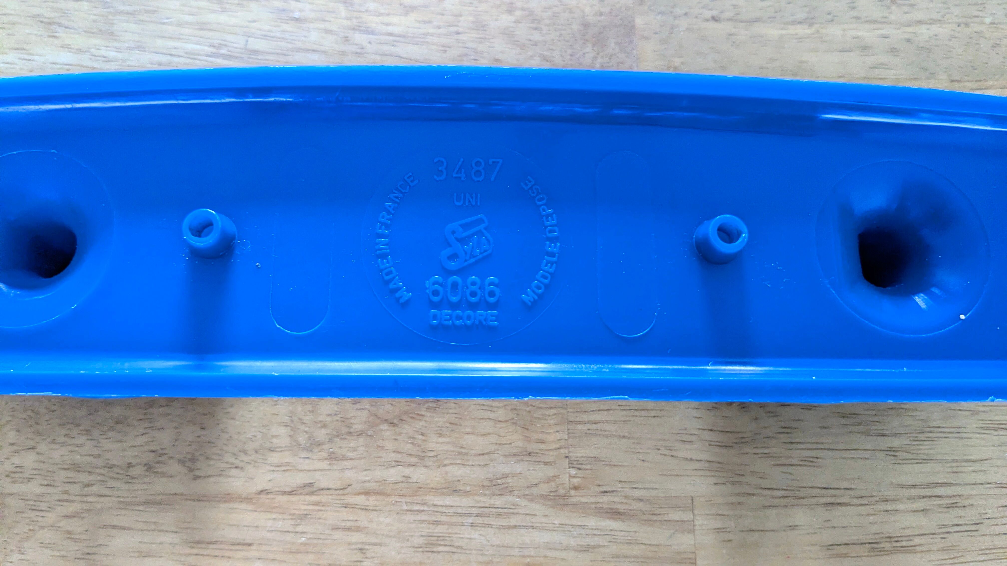 Vintage wall hook Syla model 6086 cobalt blue