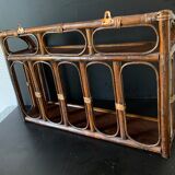 Vintage rattan shelf