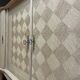 Large buffet / Scandinavian sideboard in sandblasted / stripped / sanded oak