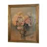 Tableau bouquet de fleurs vintage