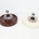Pair of space age 'spring' wall lamps by elektrofém, hungary, 1970s