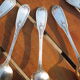 Set de 16 petites cuillères en métal argenté style Empire