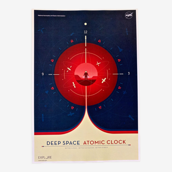 Lithographique deep space atomic clock red