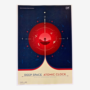 Lithographic printing deep space atomic clock red