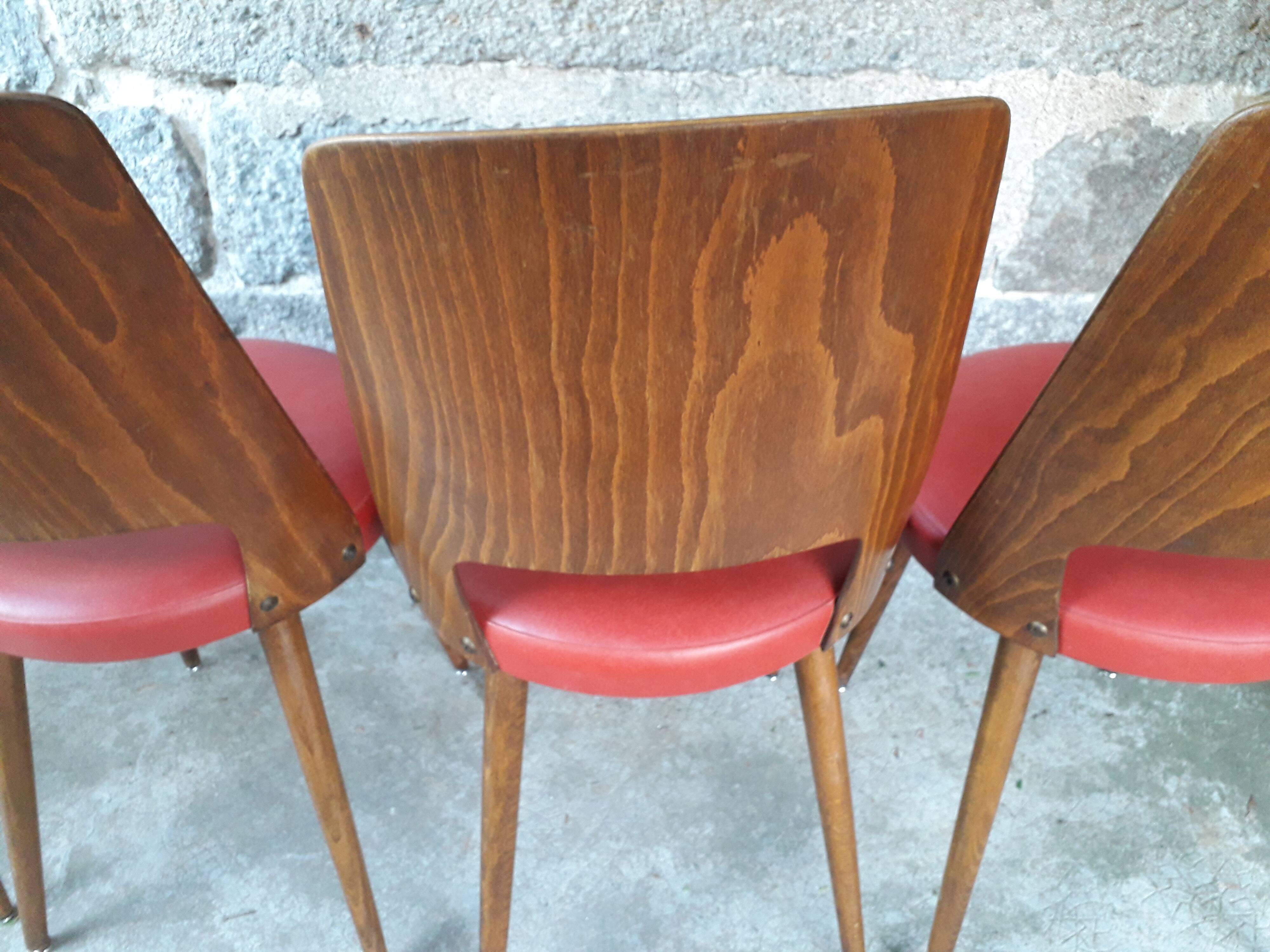 Lot de 6 chaises bistrot Baumann Mondor