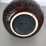 Ensemble de deux vases fat  Lava "484-21" fabriqués par Scheurich Allemagne 1970s