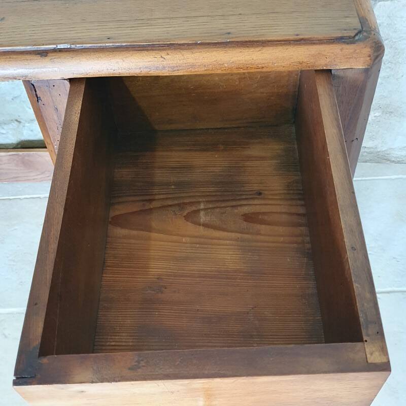 Bureau en chêne et noyer