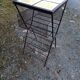 Porte vinyles meuble d'appoint en fer