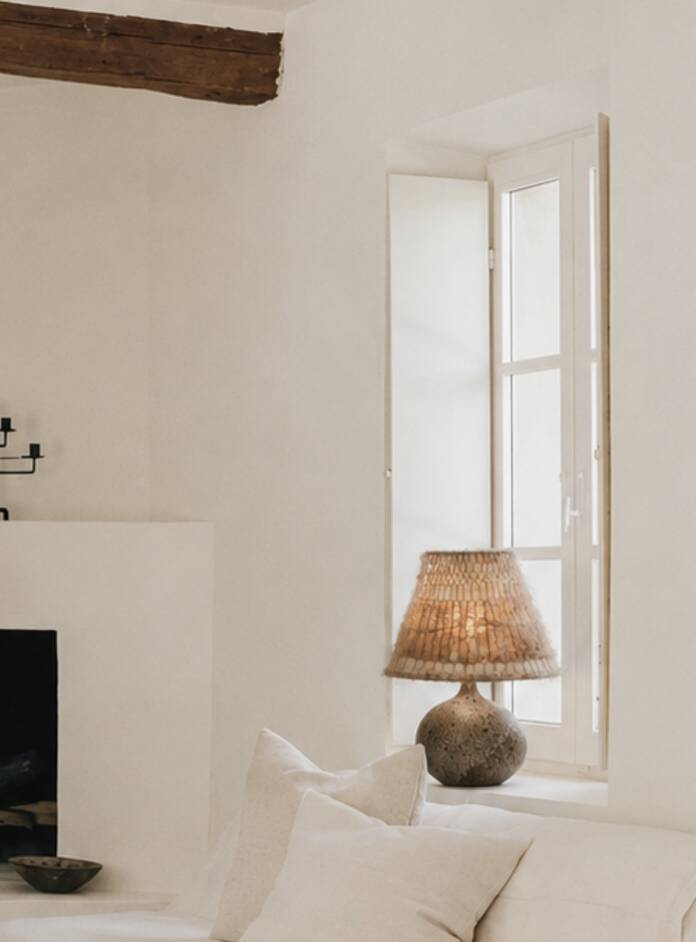 Large lamp in chamotte stoneware by Alain Blanchard, France 1970
