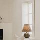 Large lamp in chamotte stoneware by Alain Blanchard, France 1970