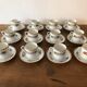 Service of 12 porcelain coffee cups, Raynaud, Limoges, 1950s.
