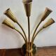 Five-branch wall sconce in brass, 1950s.
