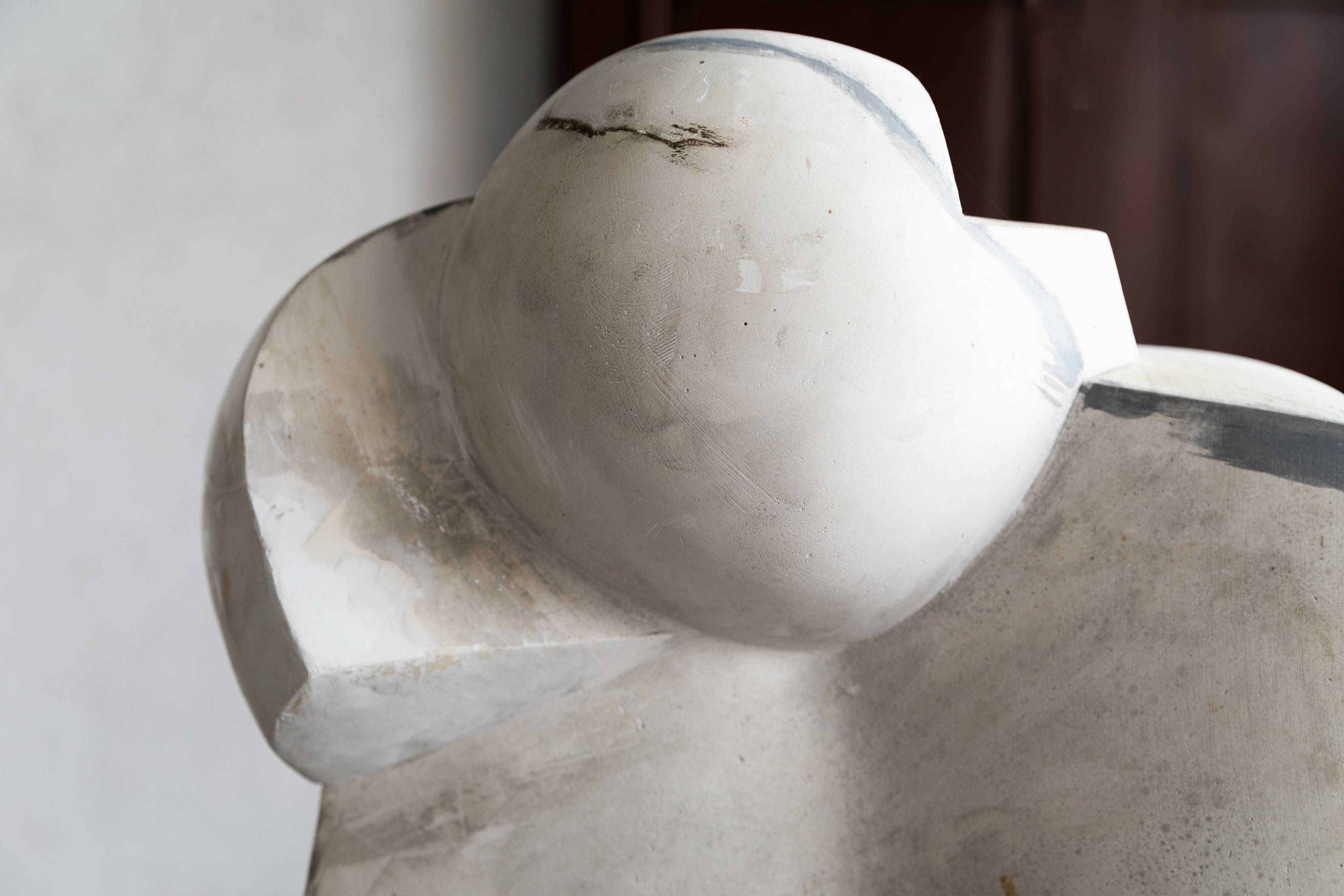 Sculpture 'Then and now' by Pol Spilliaert, Belgium, 2001-2003