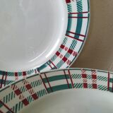 Set of 6 dessert Earth iron plates