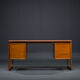 Mid-Century Teak Freestanding Desk from GV Møbler, 1970s