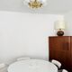 1 of 2 Brass Sputnik Flush Lamps by Kaiser Leuchten