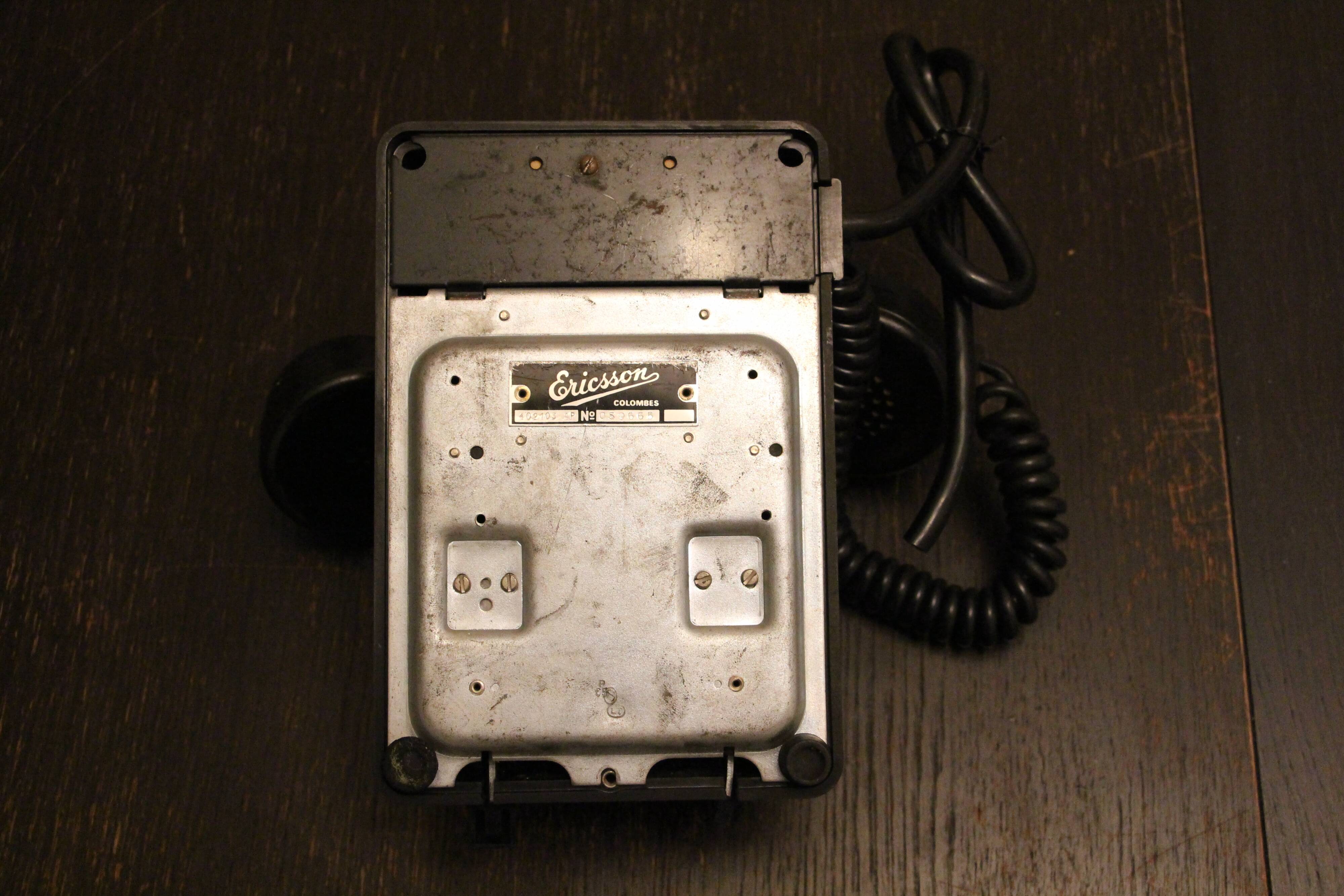 Ericsson phone in black bakelite