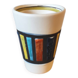 Roger capron green ceramic tumbler glass