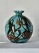 Vintage Czech multicoloured blown glass ball vase