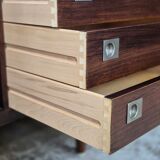 H.P. Hansen vintage rosewood Danish sideboard, TV cabinet 60s