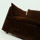 Rare 1970s brown velvet multifunctional modular sofa