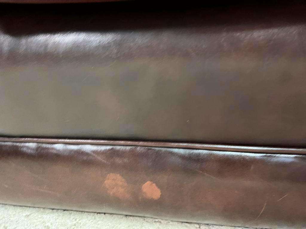 Canapé chesterfield en cuir vintage