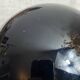 Black opaline glass globe lamp