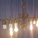 Lustre en fer forgé vers 1900