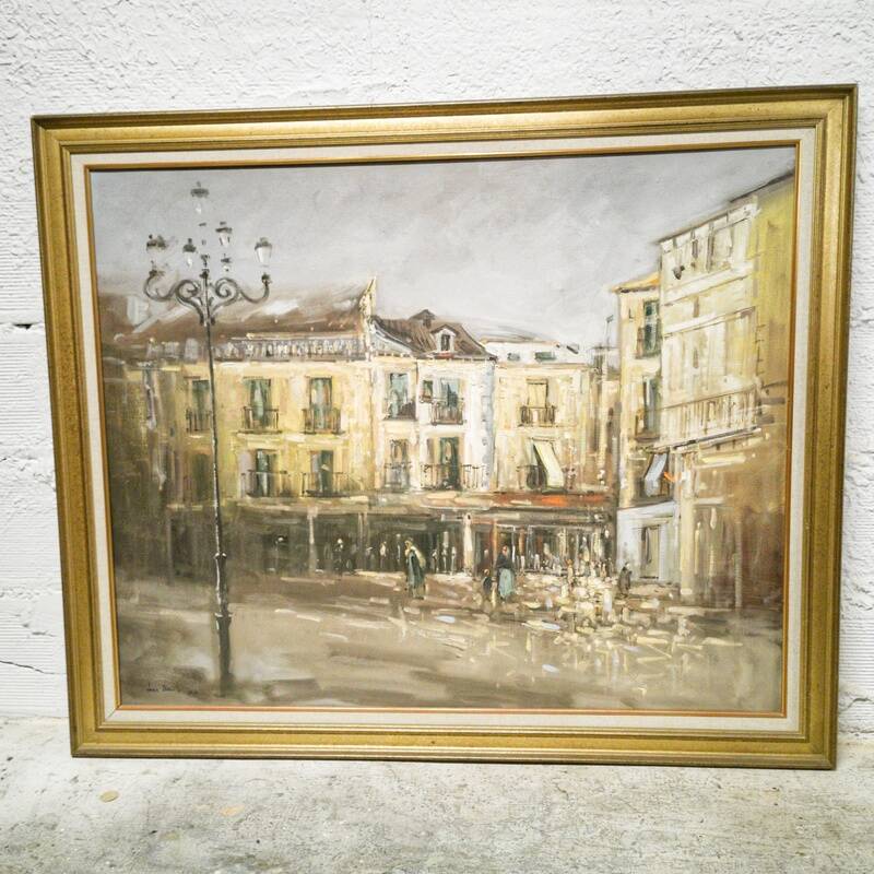 Oil on canvas Place du Tertre, Montmarte