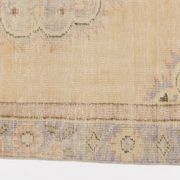 Tapis d'aire vintage Oushak floral