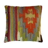 Housse de coussin kilim turque vintage, 40 x 40 cm